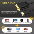 thumbnail image 2 of Cable Adaptador Convertidor De Video Hdmi A Vga 1080p 3m, 2 of 8