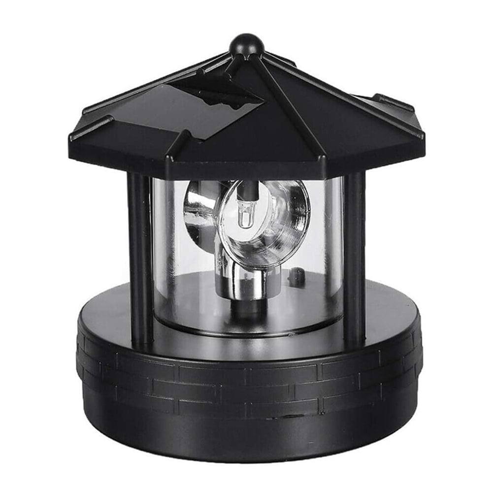 Solar Powered Lighthouse Rotating Waterproof LED Solar Light for Garden