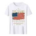 thumbnail image 4 of Mens Patriotic Shirts 1776-2026 250Th Anniversary Shirt American Flag Tops Short Sleeve Round Neck Tees 4th of July Outfits for Men, 4 of 5