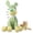 Green#8, variant on Indestructible Dog Toy, 2026 New Durable Plush Dog Toys for Aggressive Chewers, Squeaky Chew Toy for Small Medium Large Dogs Puppy Teething Toys (Brown)