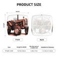 thumbnail image 5 of Fuzoiu Farm Tractor Print Square Cushion Cover,Couch Cushion Covers, Stretch Seat Slipcover for Dining Chairs, Banquets, and Home Decor-Six Piece, 5 of 7
