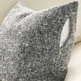 thumbnail image 2 of Set of 2 Black Grey Pillow Covers 16x16 Inch Rustic Linen Square Decorative Throw Pillow Covers for Sofa Couch Farmhouse Home Decorations, 2 of 6
