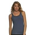 thumbnail image 4 of Felina Stretch Layering Womens Tank Top - Seamless Cotton Tank Top for Women, Workout Top (3-Pack) (Grey Plum Vitage Indigo, Medium), 4 of 6