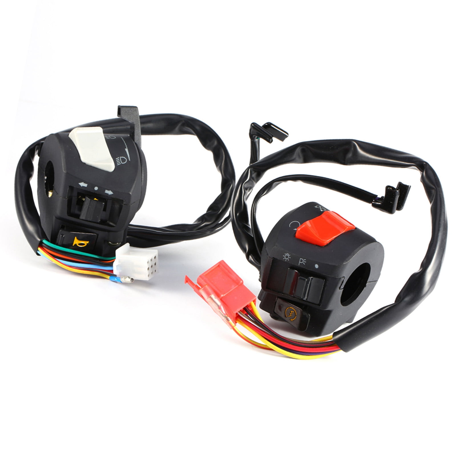 Hi/Lo | Horn | Turn Signal | Motorcycle Handlebar Switch | 7/8ths Thin - Foto 3