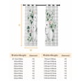 thumbnail image 6 of Easter Bunny Blackout Curtains for Bedroom, Eucalyptus Leaves Grey Checkered Farmhouse Thermal Insulated Kitchen Drapes with Grommets, Light Blocking Window Treatment, 2 Panels 42" x 45", 6 of 7
