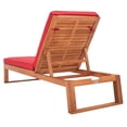 thumbnail image 6 of SAFAVIEH Solano Outdoor Patio Sunlounger, Natural/Red, 6 of 11