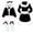 Black, variant on Women's Santa Outfit Long Sleeve Dress Red Christmas Hoodie Women Pants Set Festive Christmas Outfits Christmas Outfits Women