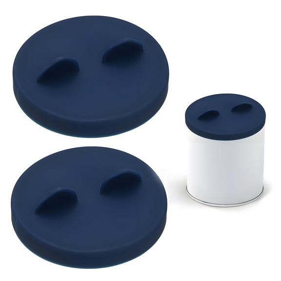 BPPEG 2Pcs Airtight Pet Food Can Lids,Flexible Silicone Can Covers for Dog and Cat Food,Cute Cat Ear Cat Food Storage Cover,Universal Size Fits Most Pet Food Cans