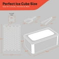 thumbnail image 2 of Emporio Kitchen Round Ice Cube Tray 2 Pack with Lid & Tongs,Stackable Mold, Makes 104 Ice Balls, Quick-Release, Maker for Whiskey & Cocktails, Black, 2 of 2