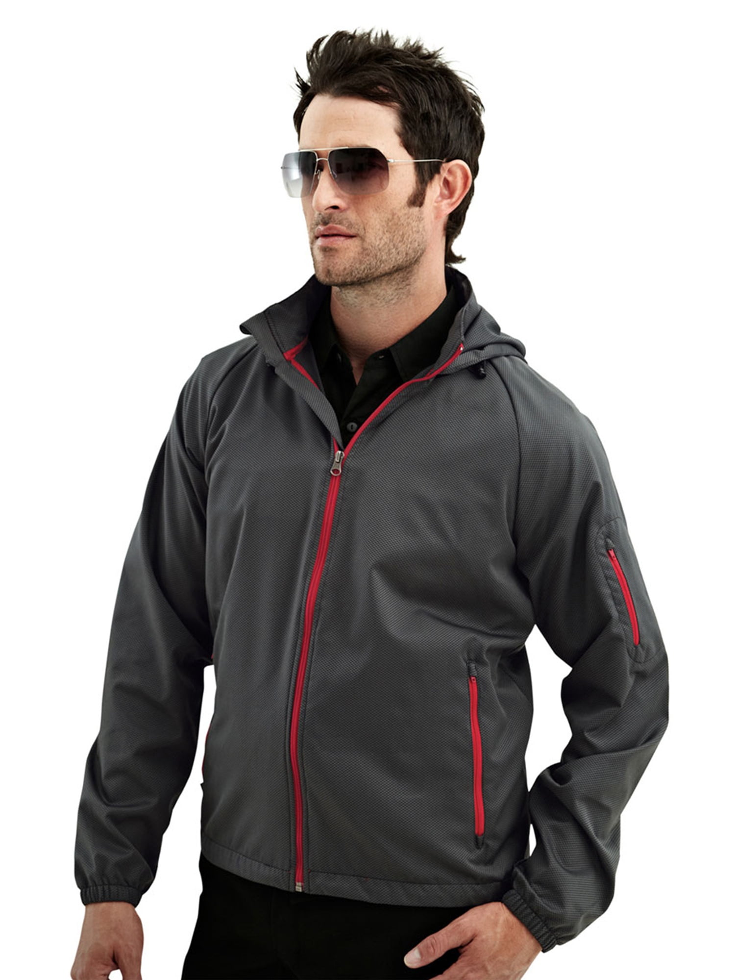 Tri-Mountain - Tri-Mountain Men's Lightweight Hooded Shell Jacket - Walmart.com - Walmart.com