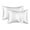 White, variant on AZXY 2PC Silk Pillowcase,Standard Pillowcases for Bed Pillows,Pillowcase for Hair and Skin Care,Machine Washable Hypoallergenic Removable Cooling Pillow Case for Sleeping 20x26