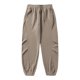 thumbnail image 2 of Puntoco Pantalones de jogging cargo con bolsillos y cintura elástica informales de diseño grueso y polar a la moda para hombre, 2 of 7