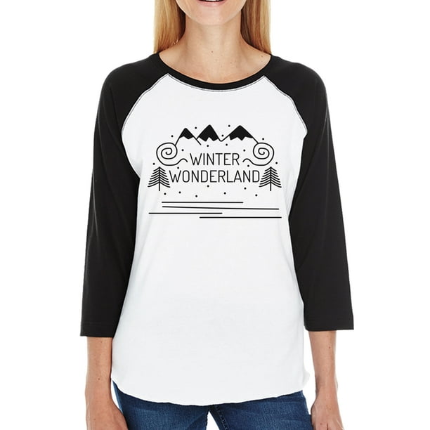 365 Printing - Winter Wonderland Womens Winter Raglan T-Shirt For ...