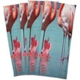 thumbnail image 3 of Dreamtimes Flamingo Kitchen Dish Towel 6 Pack, Soft Absorbent Dishcloths Reusable Hand Towel Washable Tea Towels for Home Kitchen Bar Table Decor, 28 x 18 Inch, 3 of 7