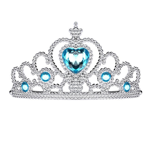 Conjunto de accesorios para disfraz de princesa, corona, cetro, collar, aretes y guantes