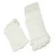 thumbnail image 1 of Soidarity 1 par de calcetines transpirables de algodón para pedicura, amigables con la piel, lavables, todo incluido, calcetines de alineación Cuidado de los pies Blanco, 1 of 4