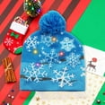 thumbnail image 4 of Oalirro LED Christmas Hat Light Up Knitted Beanie Hat, Colorful LED Christmas Beanie,Unisex Winter Snow Hat New Year Festive Party Supplies, 4 of 6