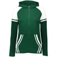 thumbnail image 4 of Holloway Sportswear M Womens RETRO GRADE JACKET Forest/White 229761, 4 of 5