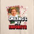thumbnail image 3 of ELF - Christmas Smilings My Favorite - Women's Lightweight French Terry Long Sleeve Shirt, 3 of 5