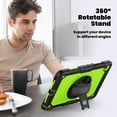 thumbnail image 4 of For Samsung Galaxy Tab A11+/A11 Plus Case 11 inch, 360 Rotating Shockproof Cover with Stand, Screen Protector, Shoulder Strap (2025, SM-X230/X235/X236), Lime PC, 4 of 7
