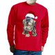 thumbnail image 1 of Sudaderas con capucha navideñas para hombre, sudadera sin sombrero, divertidas camisetas gráficas con sombrero de Papá Noel, camiseta de felpa con estampado 3D, ropa de gran tamaño para hombre, 1 of 4