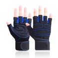 thumbnail image 2 of Guantes de gimnasio para levantamiento de pesas con palma antideslizante para entrenamiento de crossfit, ejercicio, fitness y culturismo para hombres y mujeres, 2 of 5