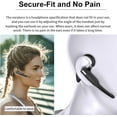 thumbnail image 4 of Wireless Headless Business Earpiece Noise Cancelling Bluetooth 5.3 Handsfree with Mic for Android iOS, 4 of 9