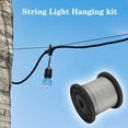 thumbnail image 2 of Mistaha 304 Stainless Steel Wire Rope Cable with 30pcs Aluminum Clamps Loops 328FT String Light, 2 of 6