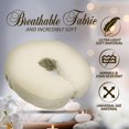 thumbnail image 2 of LONDON LINENS Soft & Heavy Microfiber Massage Tables Face Cradle Covers (4, Natural), 2 of 7