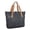 Green and Blue Checkered Pattern, variant on Blue and Black Checkered Pattern Large Tote Bag for Women, Polyester Roomy Carryall with Pockets and Zipper, Water Resistant Gifts Ideas for Work School Gym