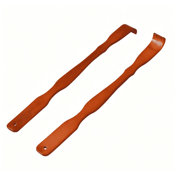 Bamboo Back Scratcher with Long Handle for Adults - 16.5 Inch Sturdy Wooden Backscratcher for Hard to Reach Itchy Spots, Perfect Practical Gift