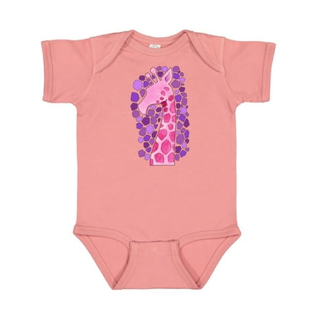

Inktastic Giraffe in pink- silhouette Gift Baby Boy or Baby Girl Bodysuit