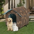 thumbnail image 4 of DOLITY Outdoor Cat House Weatherproof, Cat House for Outdoor Cats, Feral Cats House Shelter for Stray and Outdoor Cats , Brown, 4 of 7