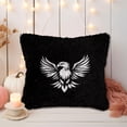 thumbnail image 5 of DIY Latch Hook Pillow Kits Simple Black Eagle Printed Pillowcase Crochet Yarns Hooking Handmade Pillow Cover Cushion for Home Sofa Decoration 17x17inch-3, 5 of 7