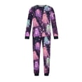 thumbnail image 5 of Halloween Pajamas, Pastel Tie Dye Matching Family Pajamas Pink Purple Ghost Print Long Sleeve Two Piece Pajama Set Soft Sleepwear Nightwear Loungewear Girly Casual Photos, 5 of 6