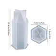 thumbnail image 3 of Cuerpo Vertebral De Seis Lados Decoración Del Hogar Joyería Fabricación De Velas Molde De Silicona Exquisito Y Práctico Molde De Epoxi De Cristal Diy Vogacara HA019599-00, 3 of 6