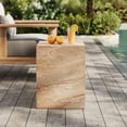 thumbnail image 2 of Modway Jordana Table d'Appoint Carrée pour Intérieur - Mobilier de Patio Extérieur en Béton, 2 of 10