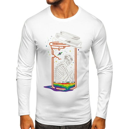 

Qufokar Short Sleeve Tee Shirts for Men Full T Shirts for Men Men Casual Autumn Winter Long Sleeve O Neck Shirt 3D Printed Tee Shirt Top Blouse Maternity T Shirts