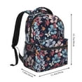 thumbnail image 3 of KLL Flowers ad Butterflies Print Casual Backpack for Men Women,Travel Casual Backpack Outdoor Activities Bag Daypack for Travel Hiking Shopping Daily, 3 of 5