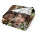 thumbnail image 4 of Soft Flannel Fleece Blanket Jamie Fraser Plush Throw Cozy Blankets for Couch Sofa 40"x30", 4 of 7