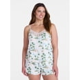 thumbnail image 2 of Joyspun Women’s Dreamy Soft Collection Lace Trim Knit Cami and Shorts Set, Sizes XS-3X, 2 of 6
