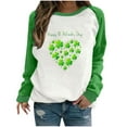 thumbnail image 2 of Amzcrzy Chandail en Molleton pour Femmes Décontracté Manches Longues Col Rond Chemises Amples Blouse Imprimée Graphique Chandail en Molleton Jour de la Saint-Patrick Chandail en Molleton Femmes Manches Longues Chandail Chandail en Molleton 2TG, 2 of 4