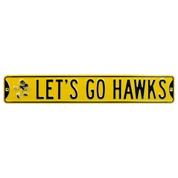 Iowa Hawkeyes 6'' x 36'' Steel Street Sign
