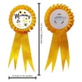 thumbnail image 2 of 1Set Ribbon Brooches, with Iron Findings, Bees Pattern, 195mm, 2pcs/set, 2 of 6