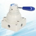thumbnail image 3 of Air Hand Valve  Lever 2 Position 4 Way Pneumatic  Control Switch Accessory Aluminium Alloy  Pneumatic Hand Lever For Automatic Production Industrial Equipment, 3 of 8
