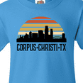 thumbnail image 4 of Inktastic Corpus Christi Texas Skyline Retro Youth T-Shirt, 4 of 5