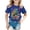 Dark Blue, variant on Girls' Tops Autism Awareness Day Short Sleeve Ribbed Tee Girls Clothes Beige 3-4 Years