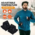 thumbnail image 2 of CHUANK Adjustable Temperature Heated Gloves  Fingerless Design  Touchscreen Compatible  Rechargeable  Spandex Fabric  Lace Closure  with Hand Warmer for Men and Women  Outdoor Work Gloves, 2 of 7