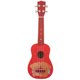 thumbnail image 1 of Guitarra de patrón único, ukelele de 21 pulgadas con tienda, guitarra hawaiana, instrumento musical, durabilidad probada en el tiempo, 1 of 8