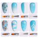 thumbnail image 2 of Misscheering 8 unids/set Aurora acrílico Nail Art pintura bolígrafos para diseño de uñas suave pincel delgado gradiente Gel dibujo DIY cepillo, 2 of 5